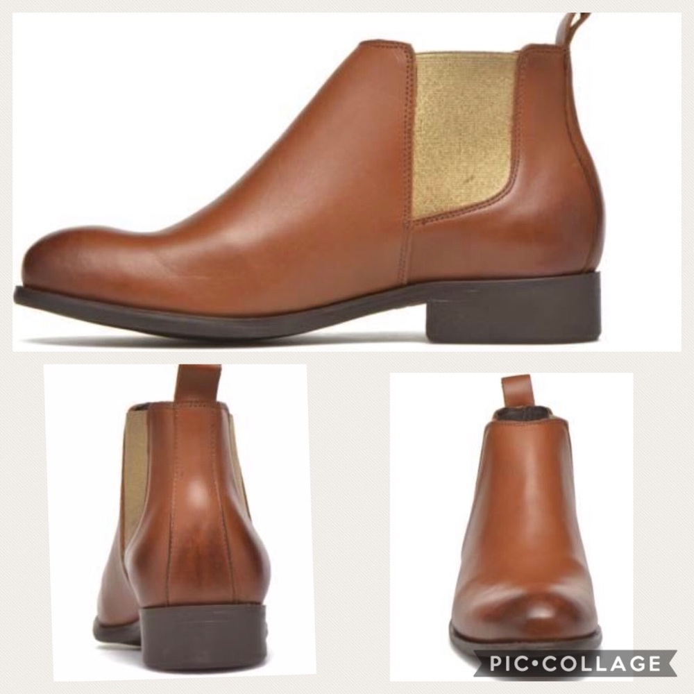 Cute new Portuguese leather brown ankle booties 39